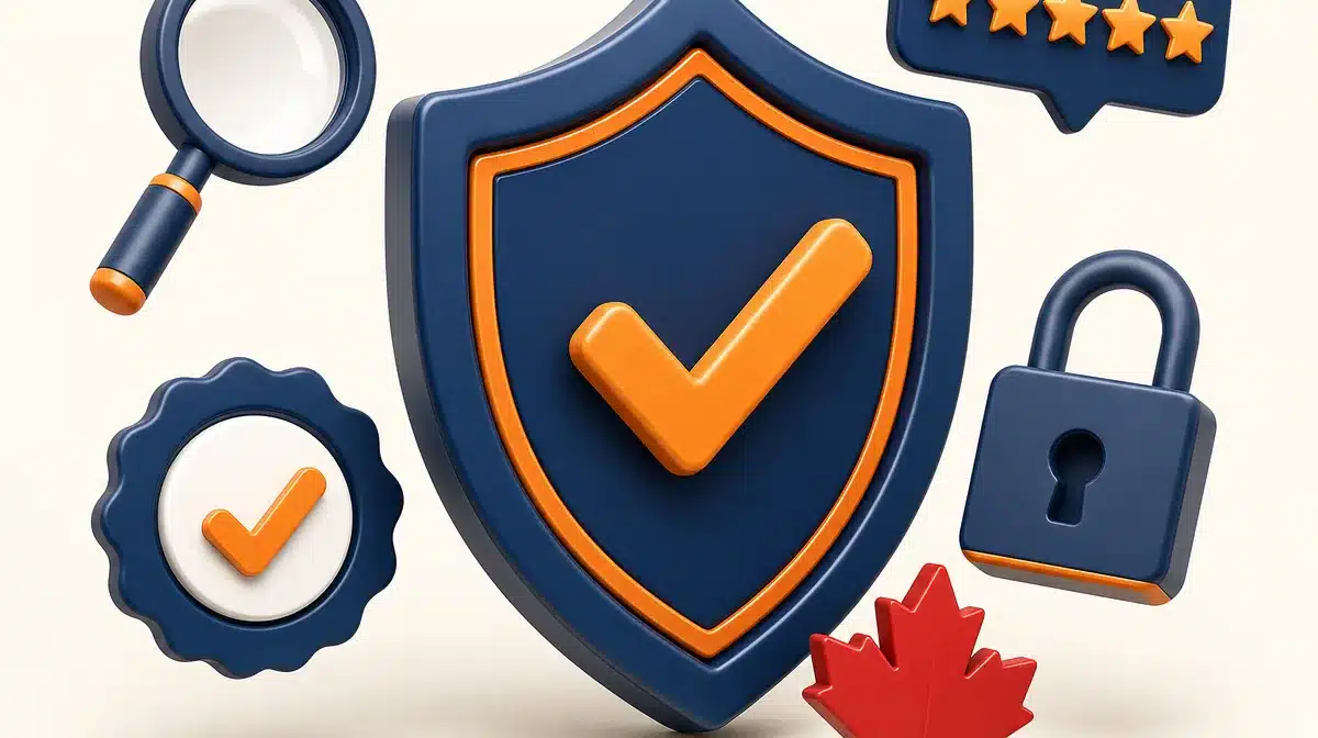 Why trust our sportsbook reviews Shield with checkmark, star rating and verified badge representing trusted sportsbook reviews