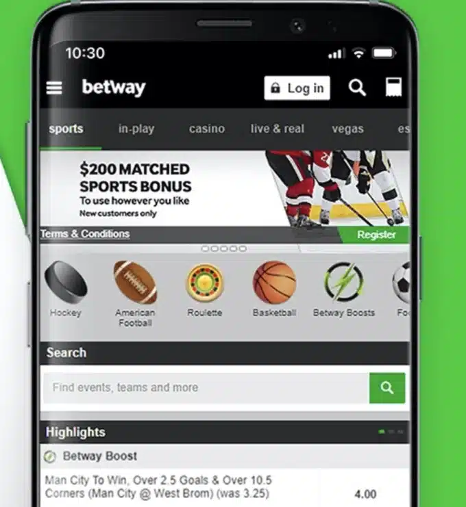 Betway App screenshot