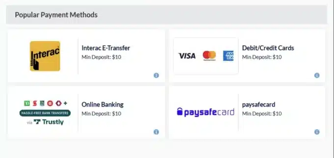 Sports Interaction Payments screenshot