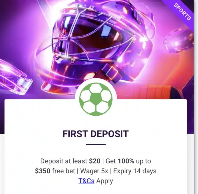 TonyBet Bonus screenshot